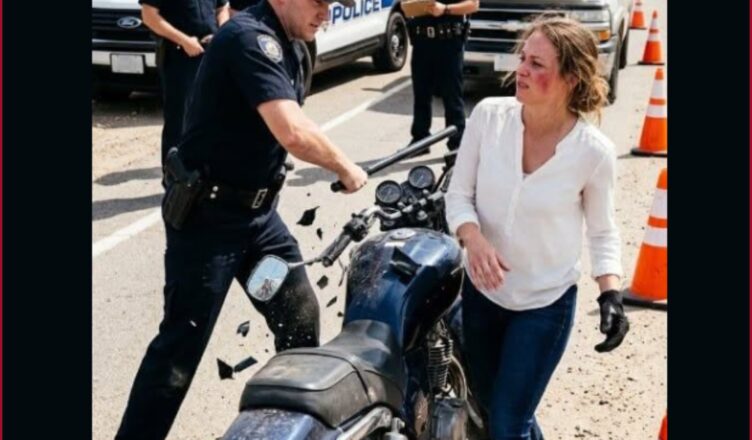 L’officier la croyait sans défense… jusqu’à ce que la porte du commissariat s’ouvre.