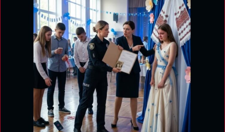 La robe de mariée de ma mère et un dossier de policier à la remise des diplômes