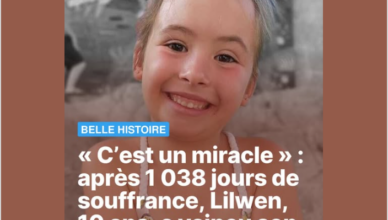 « C’est un miracle » : après 1 038 jours de souffrance, Lilwen, 10 ans, a vaincu son cancer du sang
