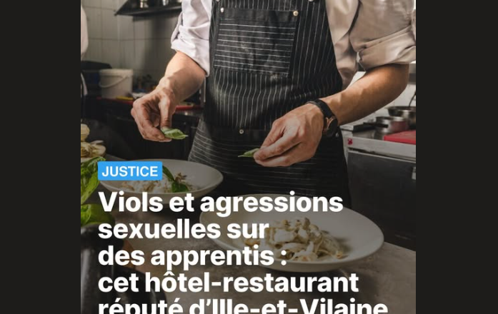 Viols et agressions sexuelles sur des apprentis : cet hôtel-restaurant réputé d’Ille-et-Vilaine réagit