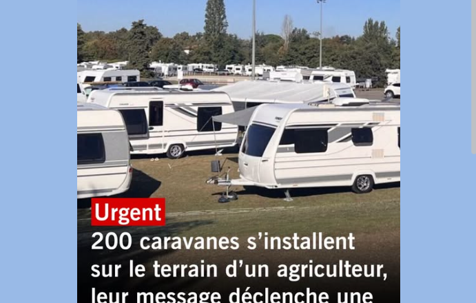 Après leur départ forcé, près de 200 caravanes s’installent sur un nouveau terrain : « On va nettoyer les lieux et vous indemniser »