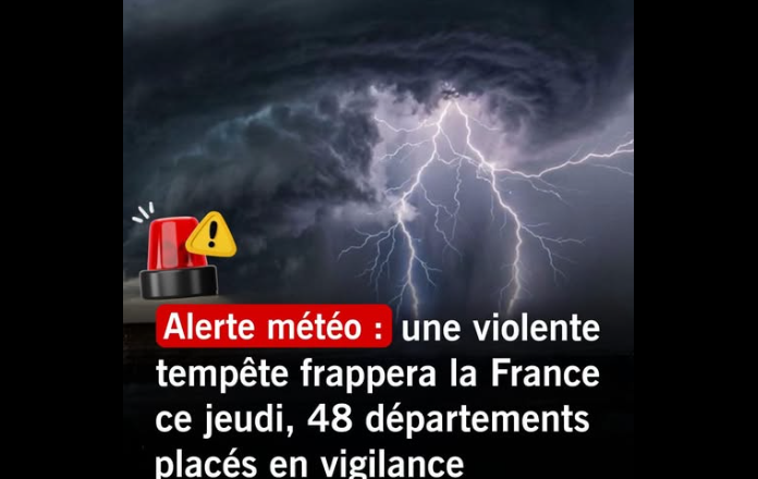 Orages : 48 départements restent placés en vigilance jaune pour cette journée de jeudi