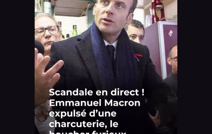 Emmanuel Macron surpris dans une charcuterie : la réaction étonnante du boucher