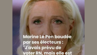 Marine Le Pen, leader du Rassemblement national, confrontée à la défiance de ses électeurs après sa condamnation