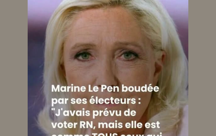 Marine Le Pen, leader du Rassemblement national, confrontée à la défiance de ses électeurs après sa condamnation